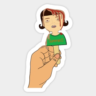 Ice cream woman Sticker